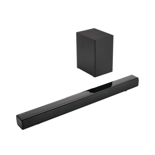 SC-HTB150 Soundbar Wireless e tramite Cavo, con Subwoofer Wireless, 2.1 Canali, Altoparlante Soundbar, 100 W di Potenza, Bass Reflex, HDMI, Nero