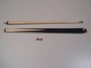 SGL 2 PIECE 36" HOME SNOOKER & POOL CUE + 2 FREE 11 mm TIPS**