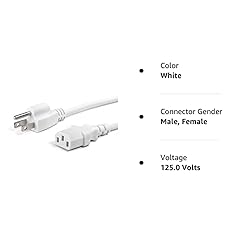 THE CIMPLE CO 25 Feet - 3 Prong AC Power Cable for