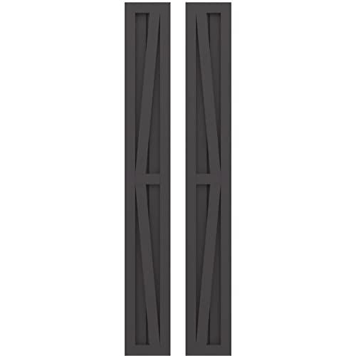Ekena Millwork ARW102BF207X63SMH Americraft Exterior Real Wood Two Equal Panel…