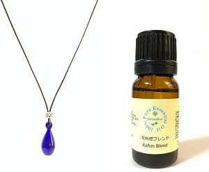 Amazon 優しく香るアロマペンダント ガラス Breathブレス インディゴブルー 花粉症ブレンド10ml アロマテラピーセット ジュエリー 通販