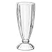 Chefcaptain Fountain Shoppe Classic, Milk Shake, Ice Cream Soda Glass, 12 Ounce, Clear With Long Stainless Steel Spoons 4 PACK