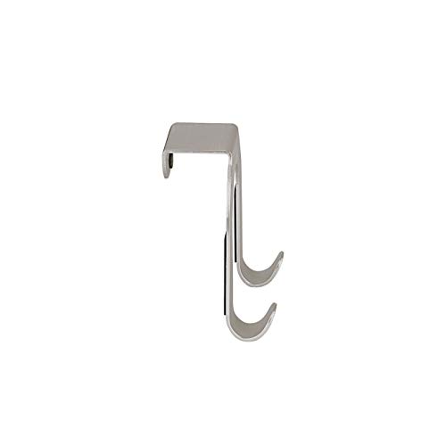 Spectrum Diversified Over-The-Cabinet Door Double Hook, Brushed Nickel