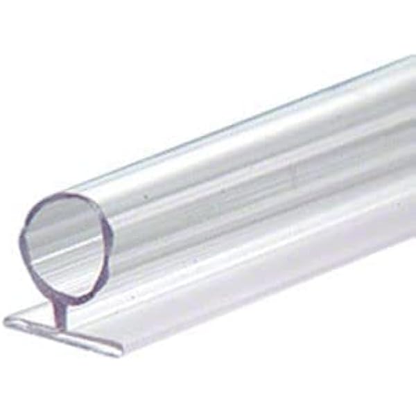 Translucent Vinyl Bulb Seal For 3/8' Glass Frameless Shower, 54 OFF