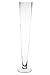 CYS Brand Glass Trumpet Vase, Pilsner Vase H-24