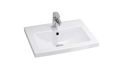 DOMINO KERAMIK WASCHBECKEN WEISS 50 CM 670030