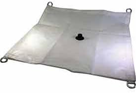 Fire Retardant Vinyl Nylon Drain Tarp, 20'x20'