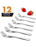 Dinner Forks, Elegant Life 12-Piece Japan Stainless Steel Forks Set Mirror Polished Modern Flatware Cutlery Forks Multipurpose Use for Kitchen,Restaurant- 8 inch