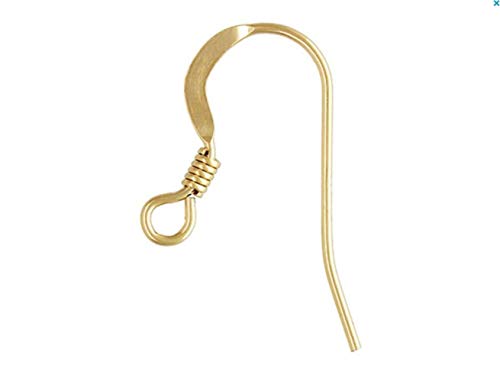 100pcs Top Quality Hypoallergenic Earrings French Hooks Ear Wire Dangle Earwire Connectors Gold Plated Brass Earrings Making Findings CF245