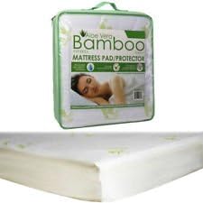 Home Good Trends Bamboo Mattress Pad Protector Cover-Fitted (Queen)