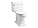 KOHLER Memoirs Two-piece elongated 1.6 gpf chair height toilet