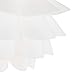 Possini Euro Design White Flower Modern Ceiling Light Semi Flush-Mount Fixture 15 3/4