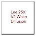 Lee 250 Half White Diffusion Lighting Gel Filter Sheet 21