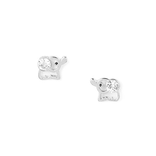 Claire s girl s crystal elephant stud earrings