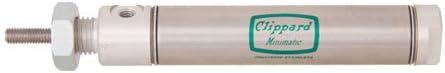 5/8 Bore x 2. Stroke, Double Acting, Stud Mount, Clippard Stainless Steel Pneumatic Cylinders (1 Each)