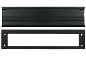 Deltana Mail Slot with Rear Access Finish: Black