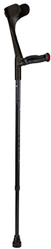 Ossenberg Black Carbon Fibre Anatomical Soft Grip Folding Travel Crutch - Left by Ossenberg