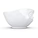 FIFTYEIGHT PRODUCTS TASSEN Porcelain Bowl, Grinning Face Edition, 16 oz.White, (Single Bowl) for Serving Cereal, Soup