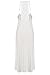 Ekouaer Sleepwear Womens Silk Satin Chemise Nightgown V Neck Lace Lounge Dress Nightwear (White,Medium)