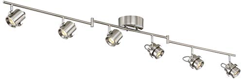 Pro Track Mason 6-Light Satin Nickel LED Track Light - Pro Track - Thumbnail 3