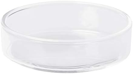 Clear Glass Shrimp Food Round Dishes Small Fish Feeding Bowl Ornamental Supplies