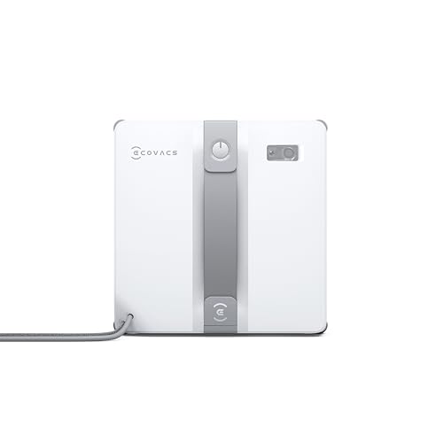 WINBOT Mini Robot de Nettoyage de vitres, Design Compact, Double Buses avec pulvérisation ultrasonique, système de Protection à 9 étapes, Planification Intelligente du Trajet, Blanc