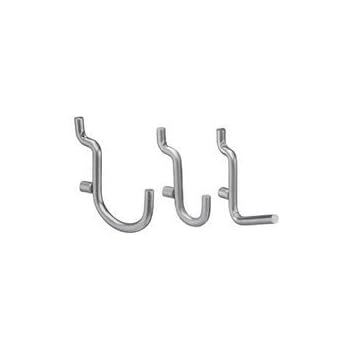 Plastic Pink J-Hooks For Pegboard – Tool Storage & Craft Organizer Kit By JSP Manufacturing – Made In USA