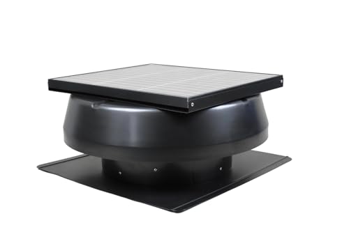 iLIVING HYBRID Ready Smart Thermostat Solar Roof Attic Exhaust Fan, 14