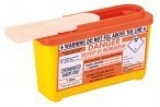 HDmirrorR SharpsGuard Orange Lid 1 Litre Colour Coded Sharps Bin