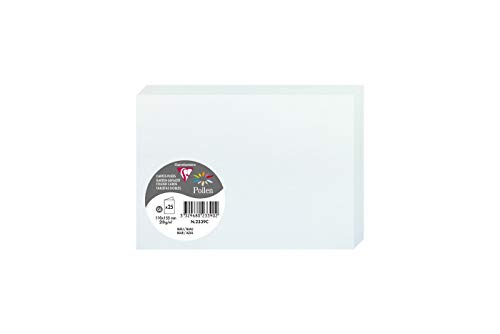 Clairefontaine 2339C Pack of 25 Double Cards Format C6 11x15,5cm 210gsm colour Blue Invitation Cards Events Correspondence Pollen Range - Premium Paper Smooth