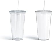 Concession Essentials Disposable Drinking Straws Unwrapped. 10 Inches Long - Standard Size Pack of 500 Straws