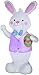 Airblown JUMBO SIZED AIRBLOWN EASTER BUNNY WITH GIANT EASTER EGG 08678