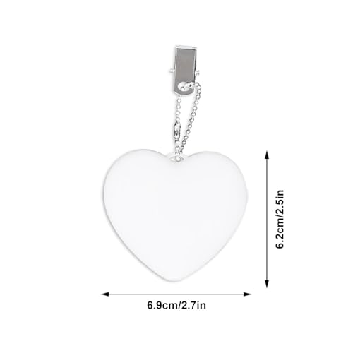 Générique Lot de 2 Lumière de détection Tactile Sac à Main en Forme de Coeur, lampe LED automatique à capteur tactile, veilleuse en forme de cœur, lampe de sac à main Saint-Valentin (1pc)