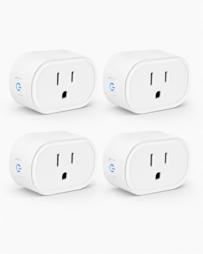 E T EASYTAO Enchufe Inteligente, Mini Contacto Alexa Wifi Smart Plug Compatible con Smartlife Amazon Alexa, Google Home, Sola 2.4G WiFi, Control Remoto via APP los Dispositivos Eléctricos, 4 PACK
