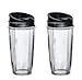 Replacement 24 oz Blender Cups with Sip & Seal Lids Compatible with Nutri Ninja Auto IQ Bl450 BL456 BL480 BL482 BL642 BL682 BN751 BN801 Foodi SS151 SS351 SS401 Blender Cup (2-Pack)