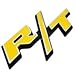 zorratin Special Chrome Trim Yellow R/T RT Side Fender Trunk Emblem Badge w/ Sticker for Dodge Challenger Charger Avenger SRT