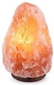 ONEX Salt Lamp with Dimmer Switch | Premium 100% Natural Himalayan Salt Lamp |Rock Salt Lamp Hand Crafted Wooden Base Air Purifier Table Lamp Night Light (1-2 KG)