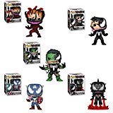 Funko Pop! Marvel - Venom Series Set of 5: Venomized Eddie Brock, Captain America, Iron Man, Hulk and Cletus Kasady