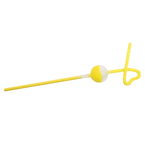 Karooch 10pcs Colorful Food Grade Plastic Straw with Storage Ball | Can be Open to Put Additive | Non-stick Cup Creative Sanitary Straw for Home Outdoor Bar Cocktail Party