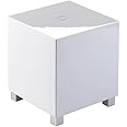 REL Acoustics Tzero MKIII Powered Subwoofer – 6.5-Inch Down-Firing Driver with Class D Amplifier, RCA Inputs, Compact Design for Home Theater, Stereo Systems, and Surround Sound – Gloss White