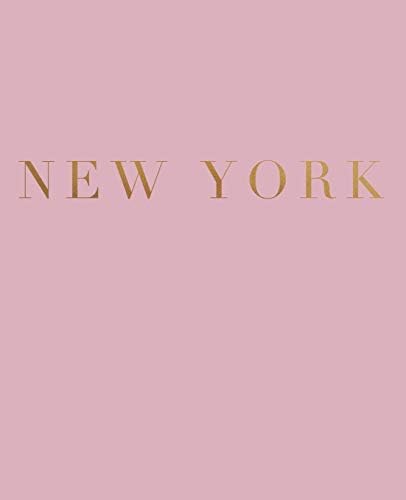 New York: A decorative book for coffee tables, bookshelves and interior design styling | Stack deco books together to create a custom look (Cities of the World in Blush)