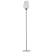 Amazon Brand – Rivet Harper Marble and Brass Uplight Floor Lamp, Bulb Included, 71
