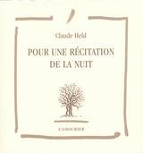 Pour une récitation de la nuit