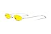 FEISEDY Vintage Small Sunglasses Oval Slender Metal Frame Candy Colors B2277