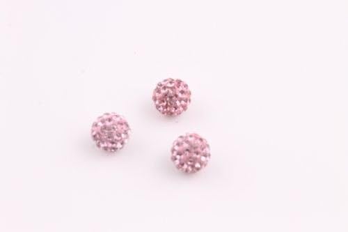 10pcs Crystal 10MM beads FOR Pave Disco Balls light rose color