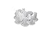 THE CIMPLE CO Single Wall Grommets for Cables Drywall, 100 PCS, 1/2-in Feed-Through Bushing, Grommet, Coaxial Cable Wall Pass Through, Cord Hole Cover, CCTV, White