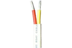 LAWRENCE MARINE PRODUCTS 16/2 AWG Duplex Tinned Marine Wire, Red/Yellow 50 Feet