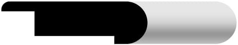 Nucasa O1016A-S Floor Nosing Molding Sample, Unfinished Red Oak, .8125-Inch by 2.75-Inch by 6-Inch