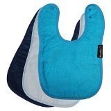 Mum 2 Mum Standard Wonder Bib, 3 pack - Navy, Baby Blue, Teal
