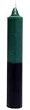 Reversible Green and Black Jumbo Candle ~ 9